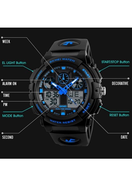 Su Geçirmez Saat Siyah (Yurt Dışından) fırsatları