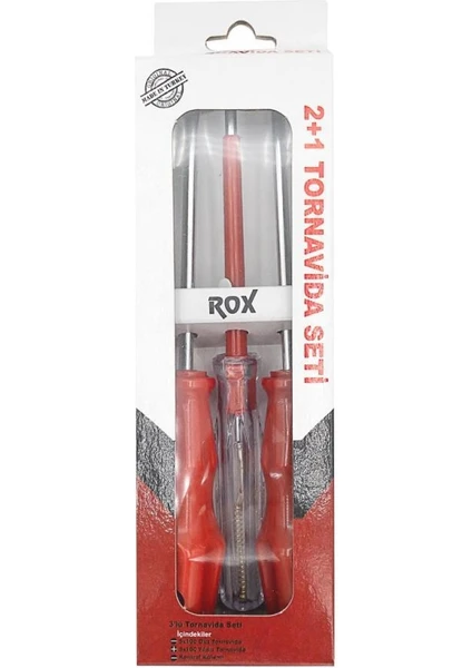 Rox 2+1 Parça Hobi Tornavida Takımı