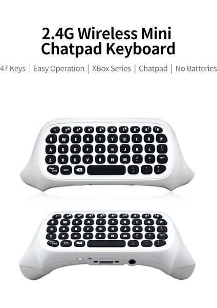 3.5mm Ses Jakı ile 2.4g Kablosuz Mini Chatpad Klavye (Yurt Dışından)