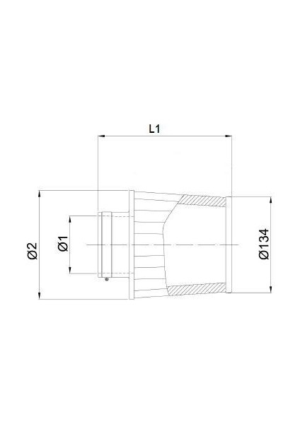 Açık Hava Filtresi 30MM Giriş 40MM Uzunluk