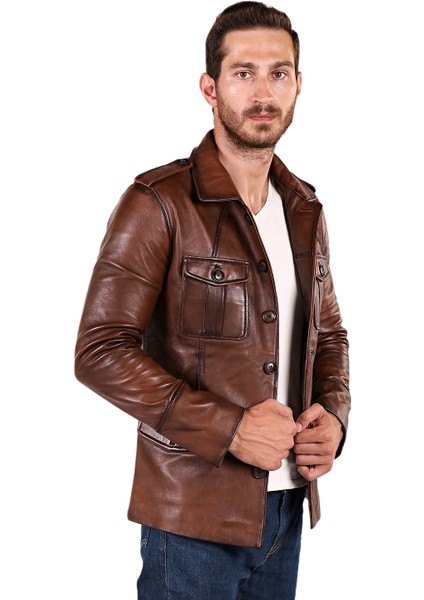 Düğmeli Deri Ceket fırsatları