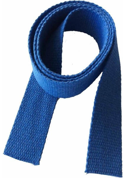4 cm Pamuklu Kolon 1 Metre Saks Mavi