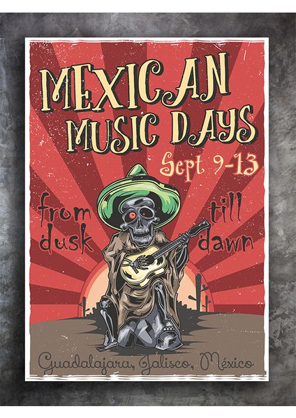 Retro Ahşap Poster ( 20X30 )