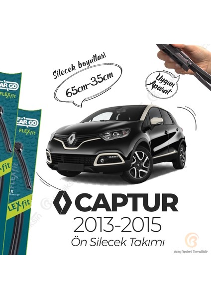 Renault Captur Muz Silecek Takımı (2013-2015) Bosch Cargo modelleri