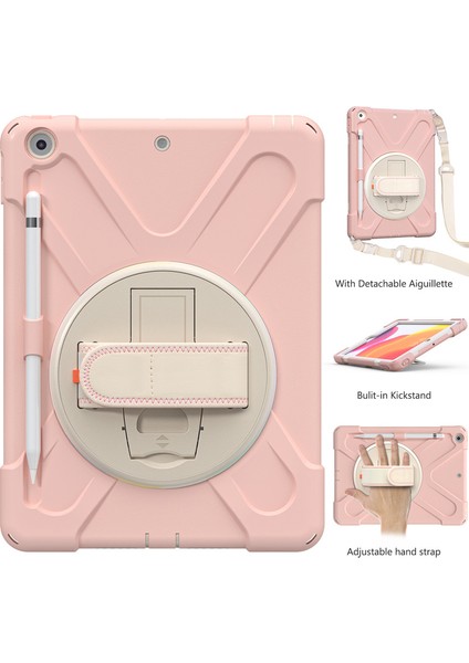 iPad 10.2 2019 iPad 7th İçin El Kayışlı Tablet Kılıfı (Yurt Dışından)