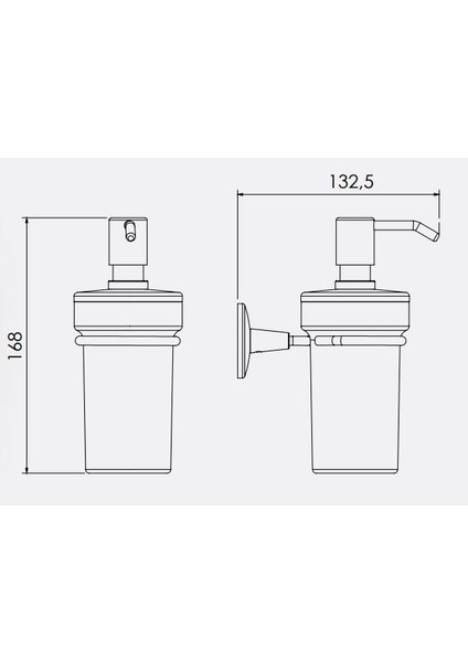 Banyo Lale Sıvı Sabunluk Camlı 140101004 E.c.a fiyatları