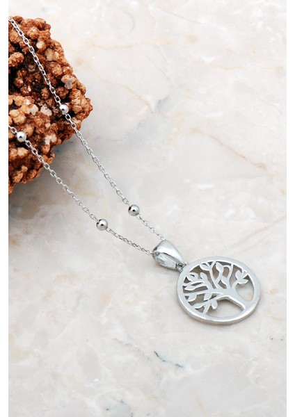 Kar Tanesi Dorissa Rodyumlu Gümüş Kolye fiyatları