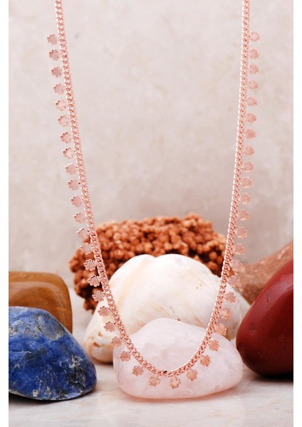 Yonca Rose Gümüş Choker Kolye