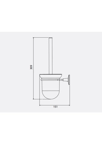 Banyo Lale Tuvalet / Klozet Fırçalığı 140101012 E.c.a fiyatları