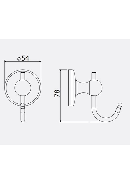 Banyo Bianca Bornoz Askılık Tekli / Banyo Askısı Hijyen 020 E.c.a fiyatları