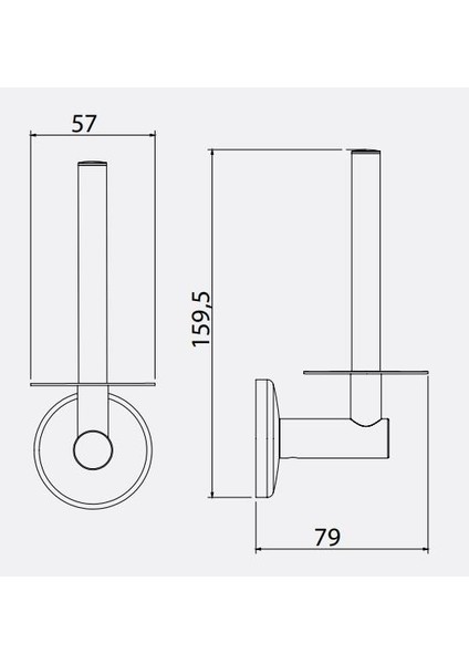 Banyo Bianca Tuvalet Kağıtlığı Kapaksız Yedekli 140102026 E.c.a fiyatları
