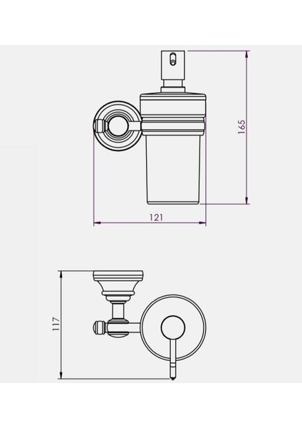 Banyo Luna Sıvı Sabunluk Cam 140110004 E.c.a fiyatları