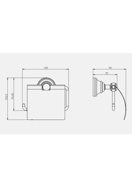 Banyo Luna Tuvalet Kağıtlığı Kapaklı Krom 140110009 E.c.a fiyatları
