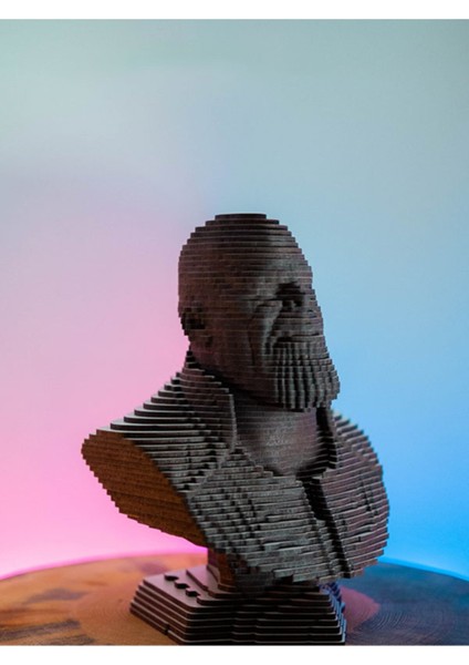 Ahşap Heykel Thanos Bdck Thanos Avengers Katmanlı Biblo Özel Seri indirimleri