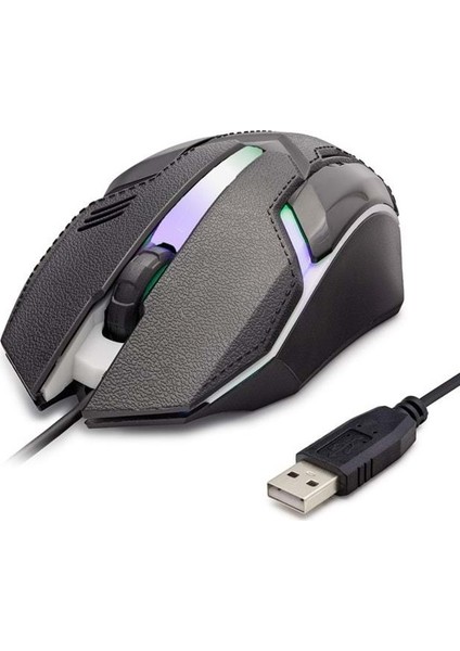 HRG20 Kablolu USB Ledli 1600 Dpı Mouse