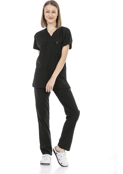 Ultralycra Basic - Doktor Hemşire Forma Takımı Unisex Siyah fiyatları