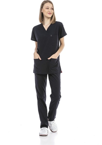 Ultralycra Basic - Doktor Hemşire Forma Takımı Unisex Lacivert fiyatları