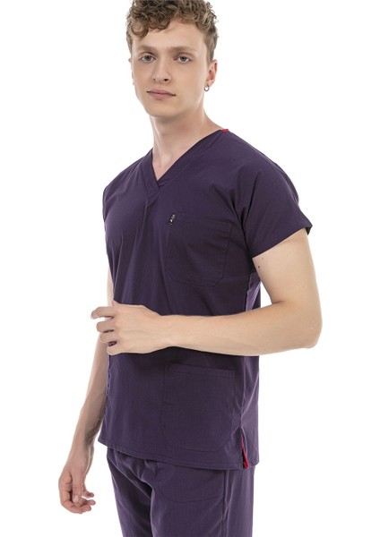 Ultralycra Basic - Doktor Hemşire Forma Takımı Unisex Koyu Mor indirimleri
