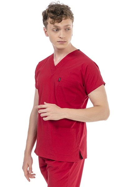 Ultralycra Basic - Doktor Hemşire Forma Takımı Unisex Kırmızı indirimleri