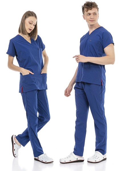 Ultralycra Basic - Doktor Hemşire Forma Takımı Unisex Saks