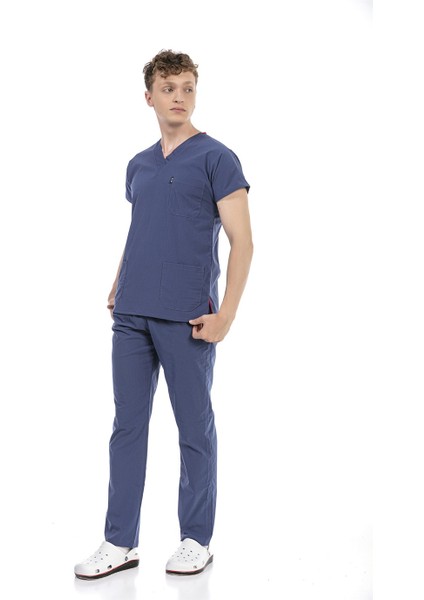 Ultralycra Basic - Doktor Hemşire Forma Takımı Unisex Fırtına Mavi modelleri