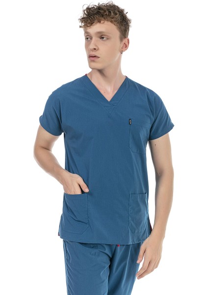 Ultralycra Basic - Doktor Hemşire Forma Takımı Unisex Petrol Mavi modelleri