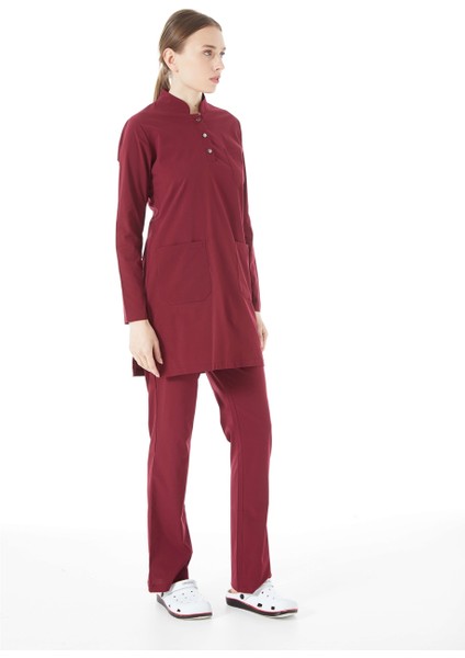 Ultralycra Modest - Doktor Hemşire Forma Takımı, Bordo indirimleri