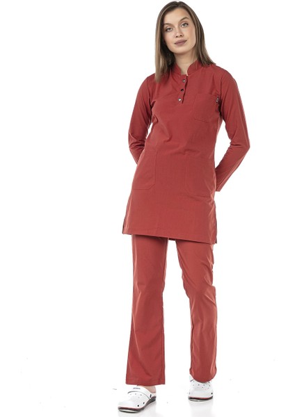 Ultralycra Modest - Doktor Hemşire Forma Takımı, Kiremit