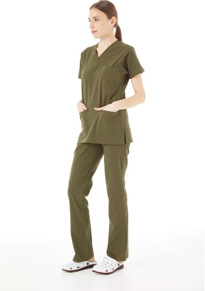 Ultralycra Spaniard - Doktor Hemşire Forma Takımı Kadın Haki modelleri