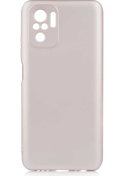 - Xiaomi Redmi Note 10 - Kılıf Mat Soft Premier Silikon Kapak - Gold