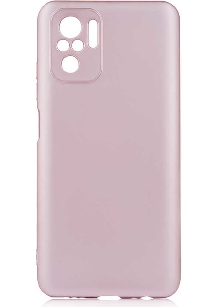 - Xiaomi Redmi Note 10 - Kılıf Mat Soft Premier Silikon Kapak - Rose Gold