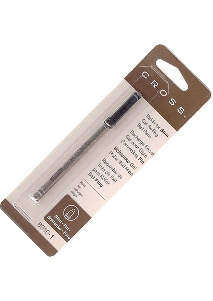 8910-1 İnce Jel Roller Kalem Yedeği Siyah