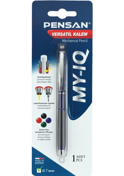 My Iq Blisterli Versatil Kalem 0.7 mm Tekli