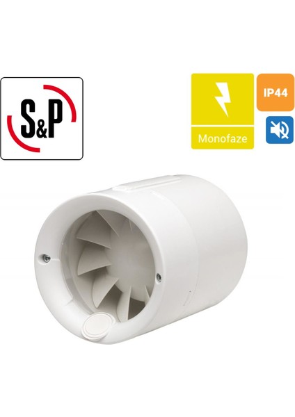 Silentub 100 Sessiz Aksiyel Fan Ø 100MM Db 37.5 M³/h 100 Ortam Havalandırma Fanı Temizleme Agmair Sp Agm