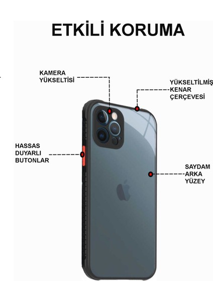 Xiaomi Redmi Note 8 Kılıf Kamera ve Köşe Korumalı Aircolor Kapak - Siyah