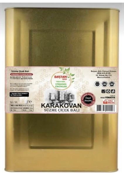 Karakovan Süzme Bal 25 kg Teneke