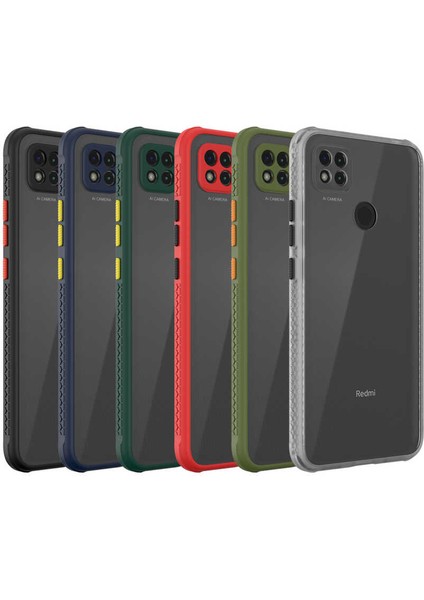 Kzy Xiaomi Redmi 9c Kılıf Kamera ve Köşe Korumalı Aircolor Kapak - Lila