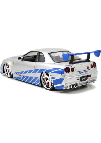 1:24 Hızlı ve Öfkeli Arabalar Brian's 2002 Nissan Skyline Gt-R BNR34