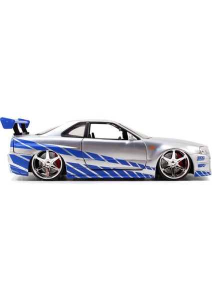 1:24 Hızlı ve Öfkeli Arabalar Brian's 2002 Nissan Skyline Gt-R BNR34