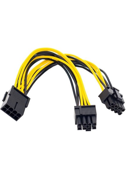 8 pin PCIE erkek to 6+2 PCI-E GPU Y dişi çoklayıcı power kablo