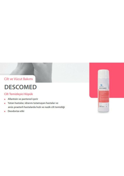 Descomed Cilt Temizleme Köpüğü 500 Ml 00-604-005 fiyatları