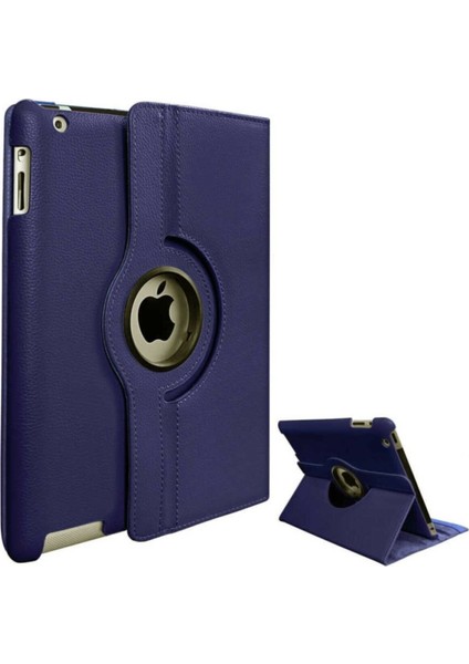 Apple Ipad 5. 6. Nesil 2017 2018 9.7" Inc Tablet Standlı 360° Dönebilen Deri Kılıf Leather Case