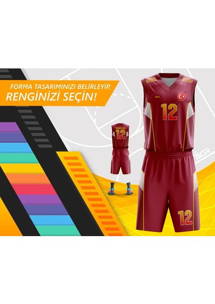 Acr Giyim - Petek Modeli - Kişiye Özel Kadın Basketbol Forması Takımı