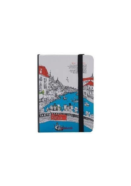 Defter Avrupa Kentleri Venedik A6 Çizgili