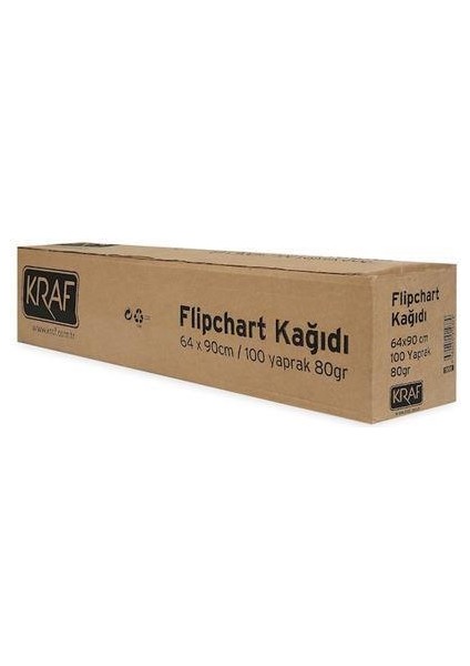 Flipchart Kağıdı Rulo 100 Yaprak 702 gr