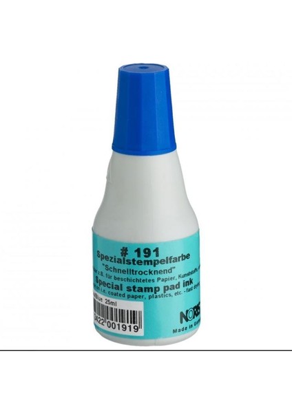 191 Kaygan Zemin Mürekkebi 50 ml Mavi
