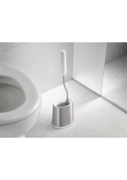 - Flex Lite Çelik Tuvalet Fırçası Beyaz