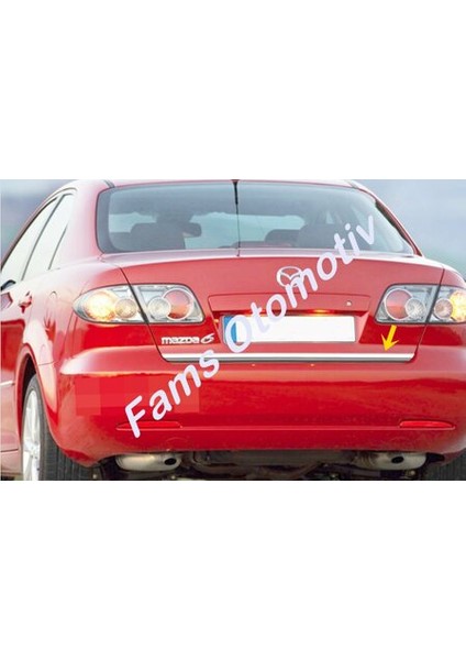 Fams Otomotiv Mazda 6 Krom Bagaj Alt Çıtası 2002-2008 Paslanmaz Çelik