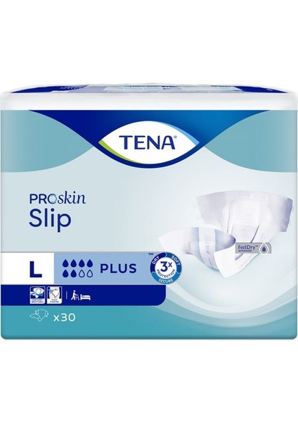 Belbantlı Hasta Bezi Large 6 Damla Proskin Plus 30 Adet