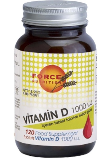 Vitamin D3 1000 Iu 120 Tablet